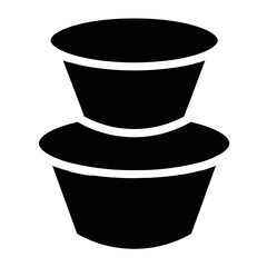 Food Kitchen Storage Glyph Icon
