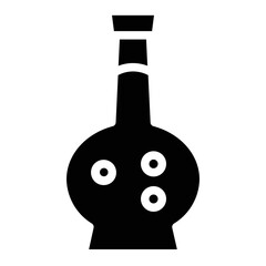 Flask Laboratory Bottle Glyph Icon