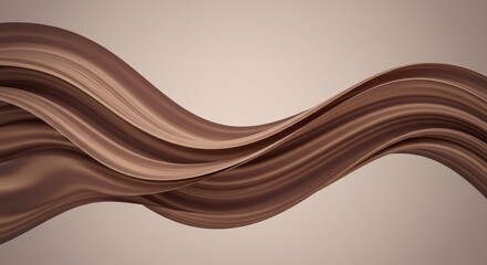 Elegant 3D silk-like waves with a smooth and glossy effect, ideal for a luxury design