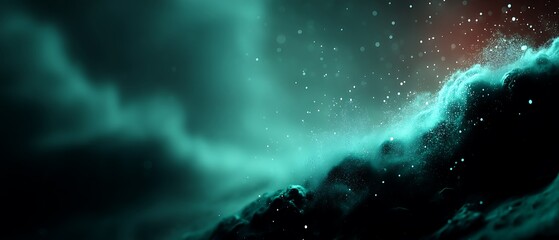 Mystical Nebula Landscape.