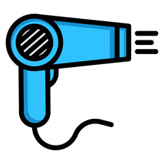 Blue Hair Dryer Icon