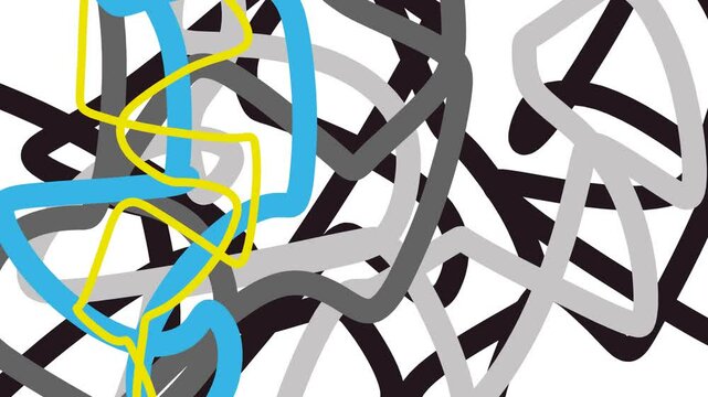 The texture animation consists of mixed curved color stripes.