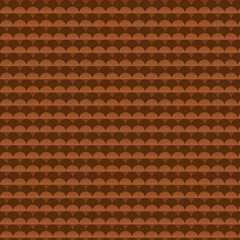 Fototapeta premium Abstract Brown Semicircle Pattern Background