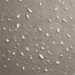 A grey textured surface adorned with scattered white elements and subtle variations in depth, creating an abstract and organic pattern
