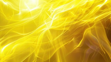 Fototapeta premium Yellow gradient with abstract light shapes