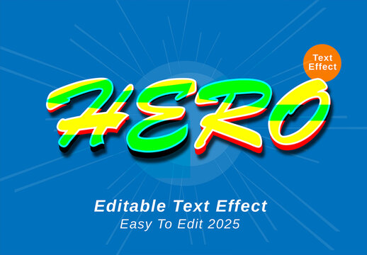 Super Hero Clean And Tough Text Effect