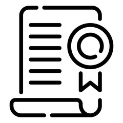 Certification Document Icon