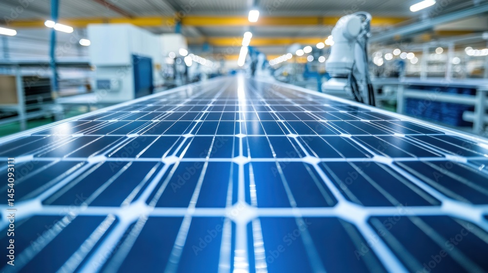 Poster automated solar panel production line