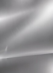 Fototapeta premium Silver metallic background, brushed lines, reflective, steel, clean, contemporary