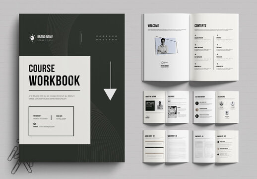 Course Workbook Template  Printable