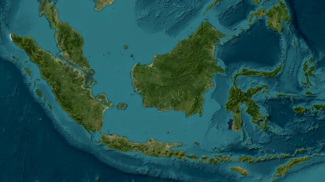 Zoom In Map Geography Sumatra Isand From Indonesia Country