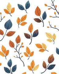 Obraz premium Autumn leaves pattern