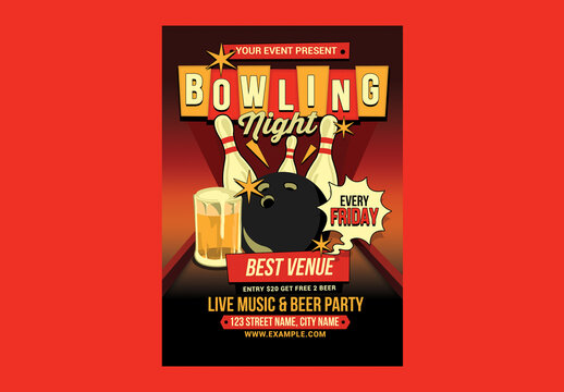 Bowling Night Flyer