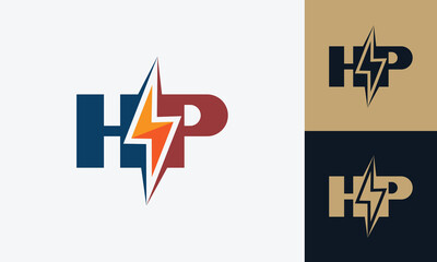 HP energy creative monogram logo design
