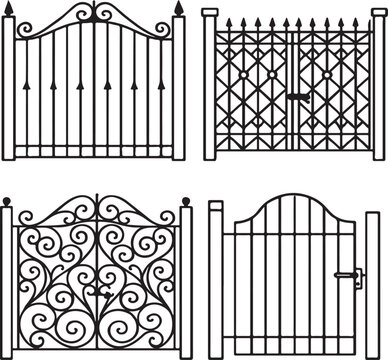 wrought iron gate