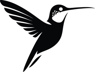 elegant hummingbird flying design, graceful hummingbird vector