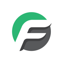 Letter F logo icon design template elements