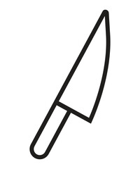 Kitchen Knife Minimal Vector