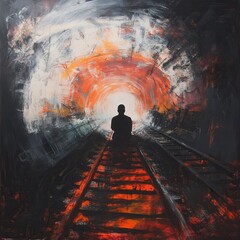 man in the tunnel