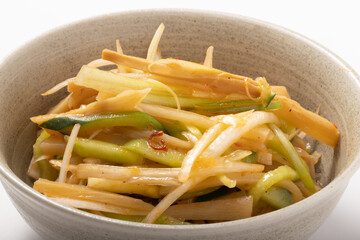 メンマとねぎと胡瓜和え