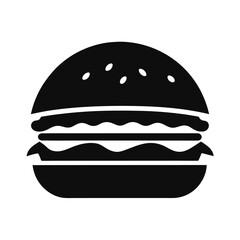 burger on a white background