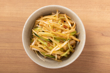 メンマとねぎと胡瓜和え