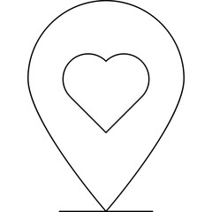 Location icon single vector illustration