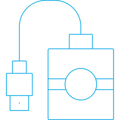 Hard drive icon single vector illustration