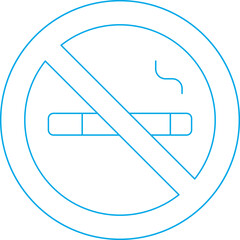 No smoking icon single vector illustration