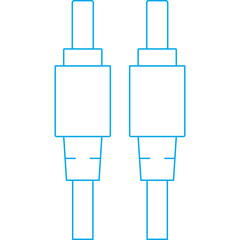 Cable icon single vector illustration