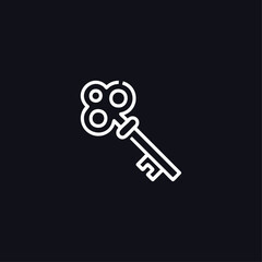 Key icon logo flat vector design