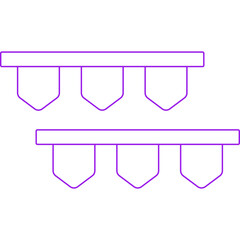 Garlands icon single vector illustration