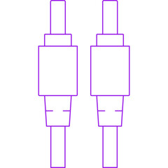Cable icon single vector illustration