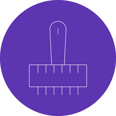 Fototapeta premium Brush icon single vector illustration