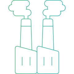 Factory icon single vector illustration