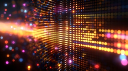 Obraz premium Abstract digital light pattern with bright colors