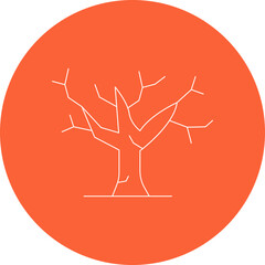 Tree icon single vector illustration