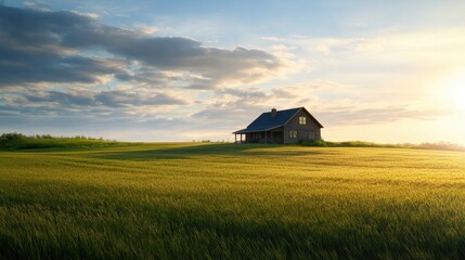 view of building decorated with sunlight