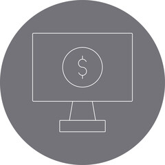 Tv icon single vector illustration