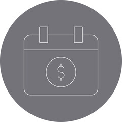 Calendar icon single vector illustration