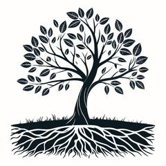 Fototapeta premium vector tree silhouette 