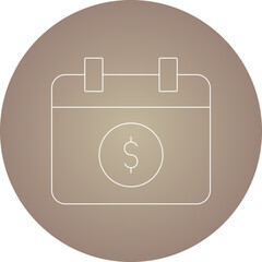 Calendar icon single vector illustration