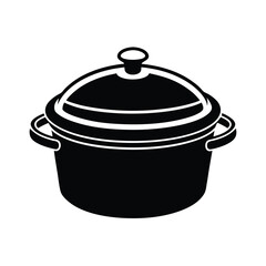 Dutch oven on white background