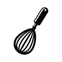 kitchen whisk isolated on white