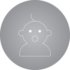 Baby icon single vector illustration
