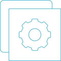Setting icon single vector illustration