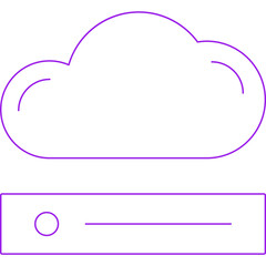 Cloud icon single vector illustration