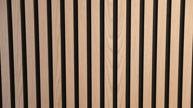 light oak acoustic panel wall background static