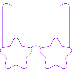 Glasses icon single vector illustration