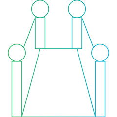 Path icon single vector illustration